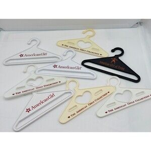 American Girl Doll Lot Of 8 Plastic Heart Clothes Hangers Vintage To Now
